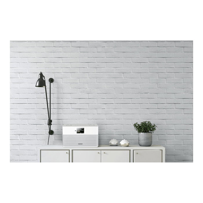 Kenwood CR-ST80DAB-W Radio Personal Digital con DAB+ y Bluetooth, Color Blanco