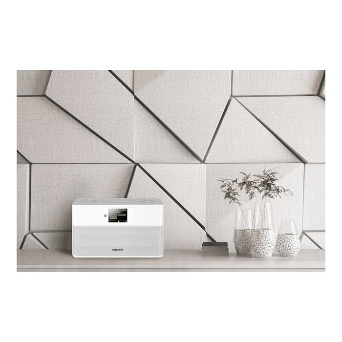 Kenwood CR-ST80DAB-W Radio Personal Digital con DAB+ y Bluetooth, Color Blanco