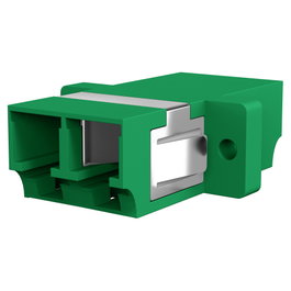 EFB Elektronik Adaptador de fibra óptica LC/APC Duplex OS2 verde con Shutter