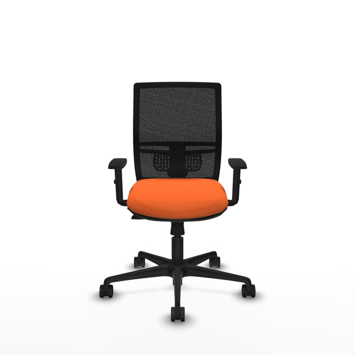 PIQUERAS Y CRESPO Silla de oficina Yunquera Naranja y Negro