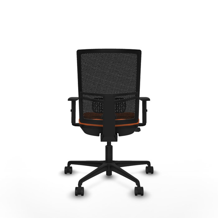 PIQUERAS Y CRESPO Silla de oficina Yunquera Naranja y Negro