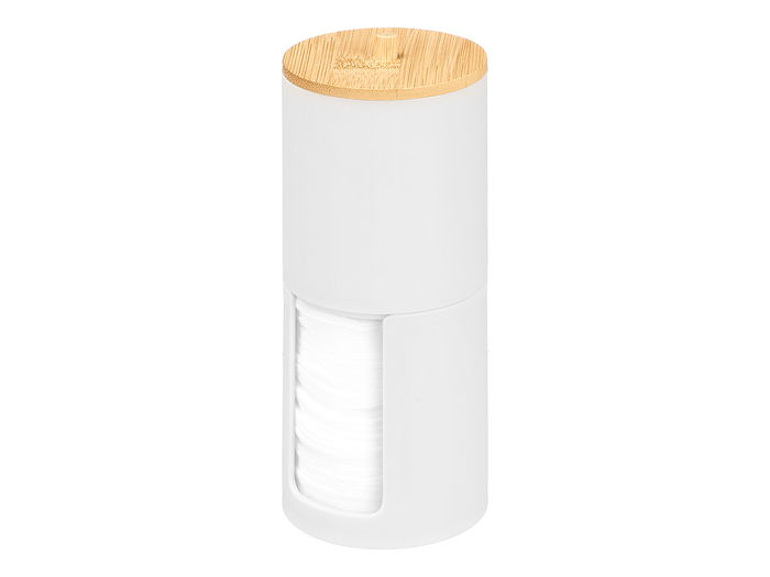 Berilo Bote Plastico Doble Tapa Bambu Blanco 7 cm x 18 cm x 7 cm (Set de 24)