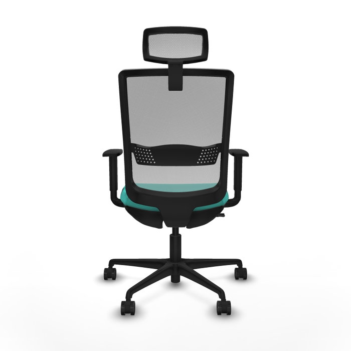 PIQUERAS Y CRESPO Silla de oficina Haches Turquesa y Gris PIQUERAS Y CRESPO Silla de oficina Haches Turquesa y Gris