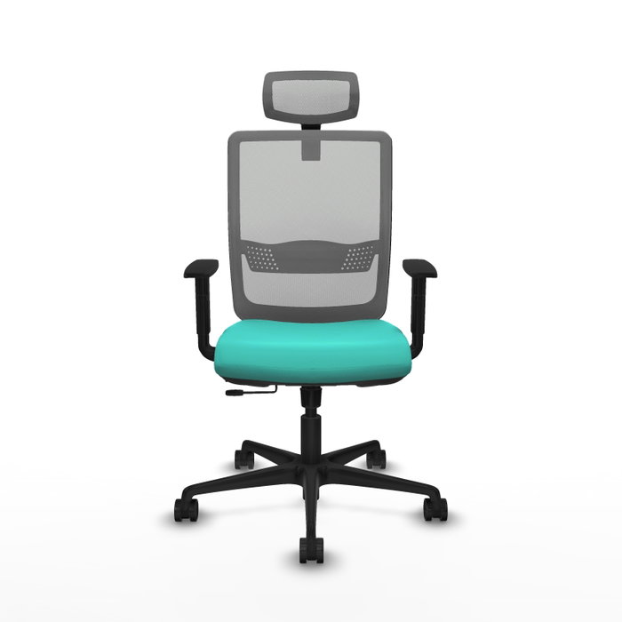 PIQUERAS Y CRESPO Silla de oficina Haches Turquesa y Gris PIQUERAS Y CRESPO Silla de oficina Haches Turquesa y Gris