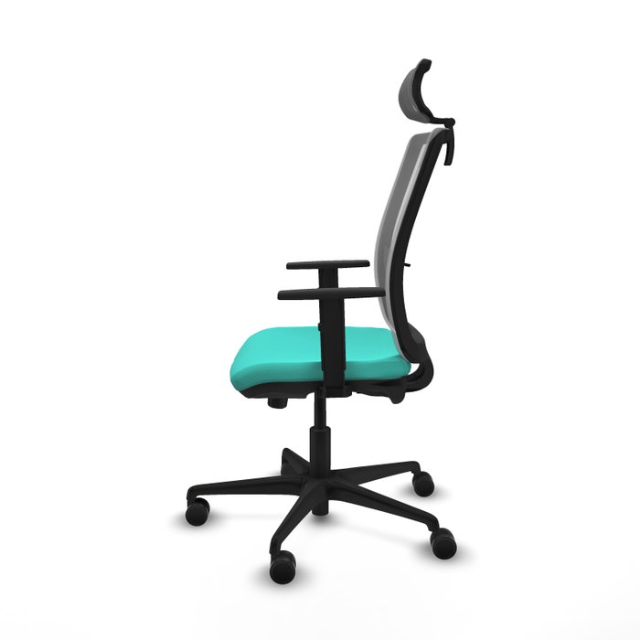 PIQUERAS Y CRESPO Silla de oficina Haches Turquesa y Gris PIQUERAS Y CRESPO Silla de oficina Haches Turquesa y Gris