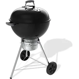 Weber Original Kettle Barbacoa de Carbón E-5730, 57 cm, Termómetro Incorporado, Capacidad 9 Personas, Negro