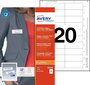 Avery 4836-M Caja 10 Portanombres Profil Badge con Imán - 27 x 75 mm