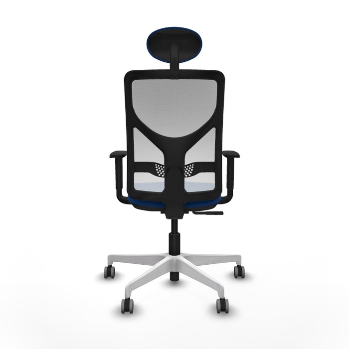 PIQUERAS Y CRESPO Silla de oficina Motilla con mecanismo Sincro, Azul y Blanco PIQUERAS Y CRESPO Silla de oficina Motilla con mecanismo Sincro, Azul y Blanco