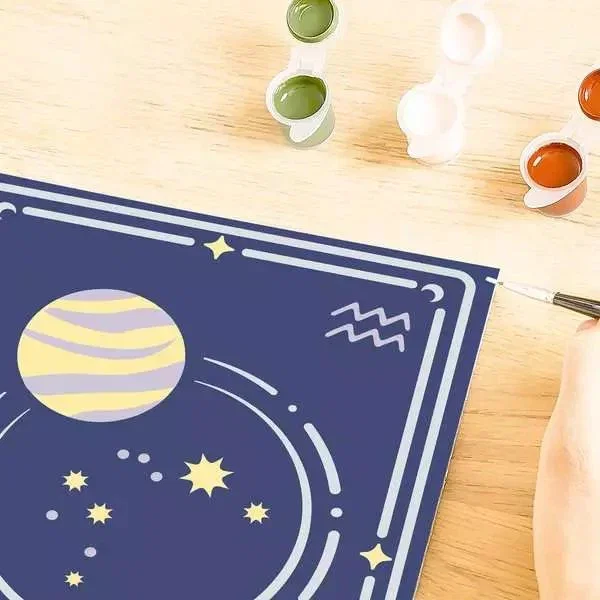 Ravensburger Kit de pintura por números CreArt Serie Trend D Zodiac: Acuario