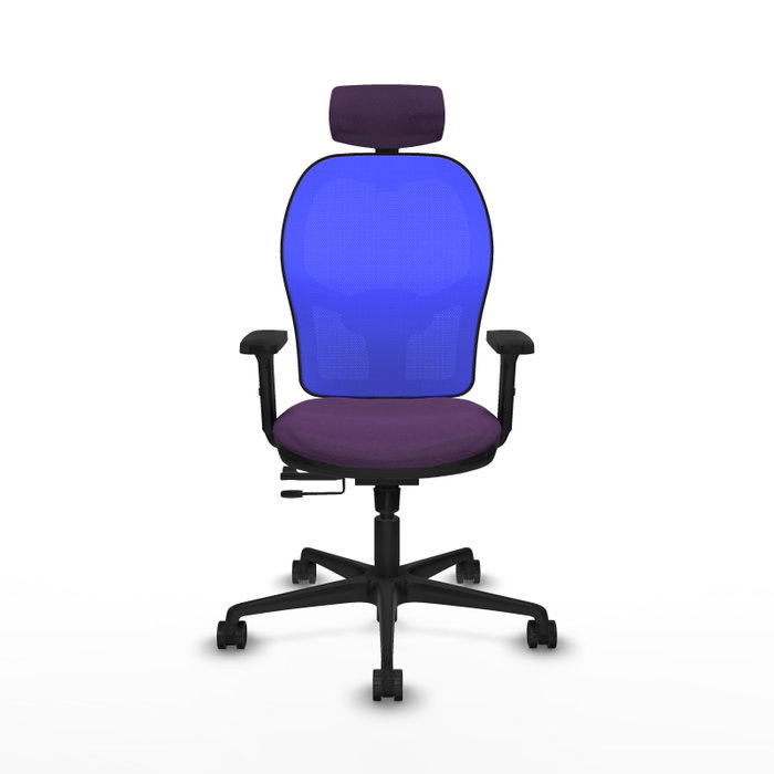PIQUERAS Y CRESPO Silla de oficina Jorquera con mecanismo Sincro/Traslack, Morado y Azul PIQUERAS Y CRESPO Silla de oficina Jorquera con mecanismo Sincro/Traslack, Morado y Azul
