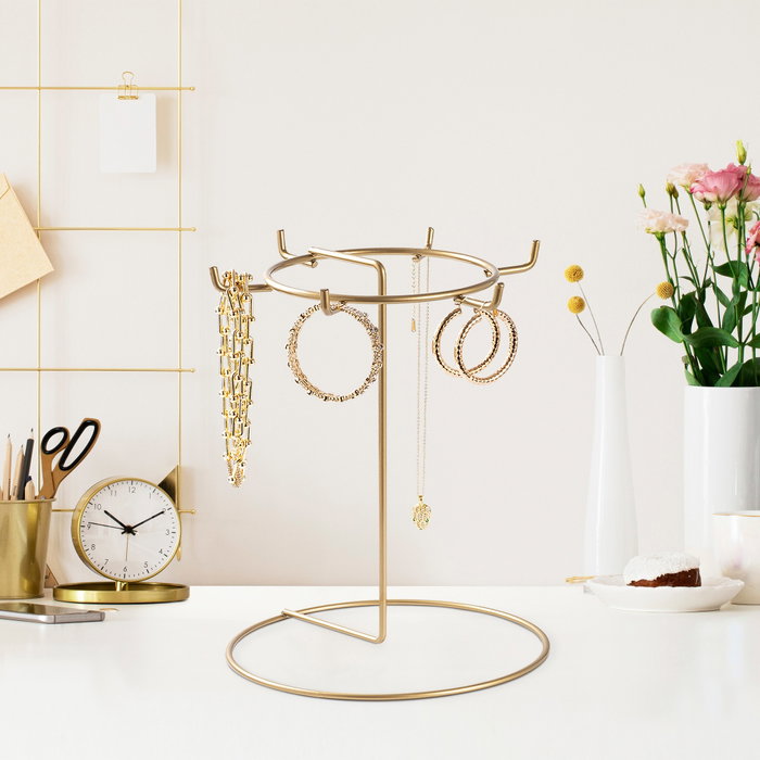 Aberto Design TK-001 Organizador de Joyero de Metal Dorado 22x28 cm Aberto Design TK-001 Organizador de Joyero de Metal Dorado 22x28 cm