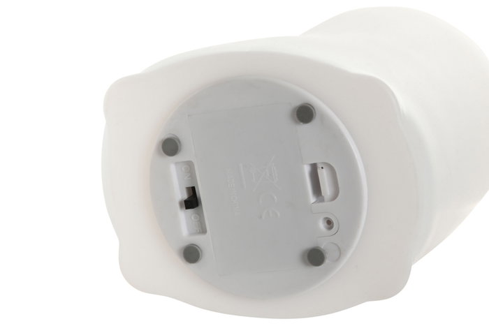 DKD Home Decor Decoración Luminosa Silicona Quitamiedos 7x9x11 Blanco
