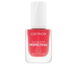 Catrice Esmalte de Uñas Glow Tint Perfecting #010-Soft Blush 10,5 ml, Tono Rojo Luminoso Estilo Clean Girl