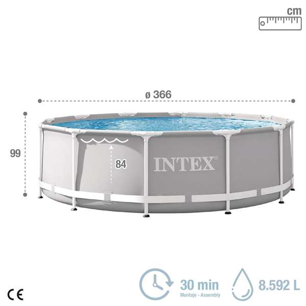 Piscina Desmontable Intex 26716 366 x 99 x 366 cm Piscina Desmontable Intex 26716 366 x 99 x 366 cm