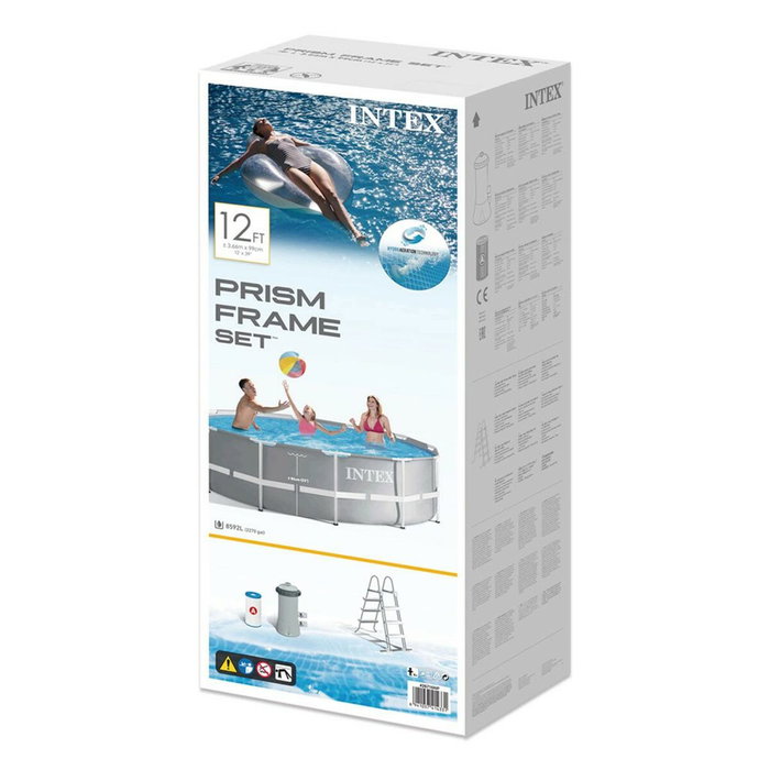 Intex Piscina Prism Frame Redonda 366 x 99 cm Gris Intex Piscina Prism Frame Redonda 366 x 99 cm Gris