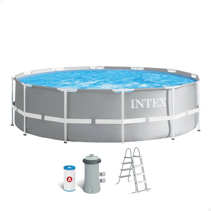 Intex Piscina Prism Frame Redonda 366 x 99 cm Gris Intex Piscina Prism Frame Redonda 366 x 99 cm Gris