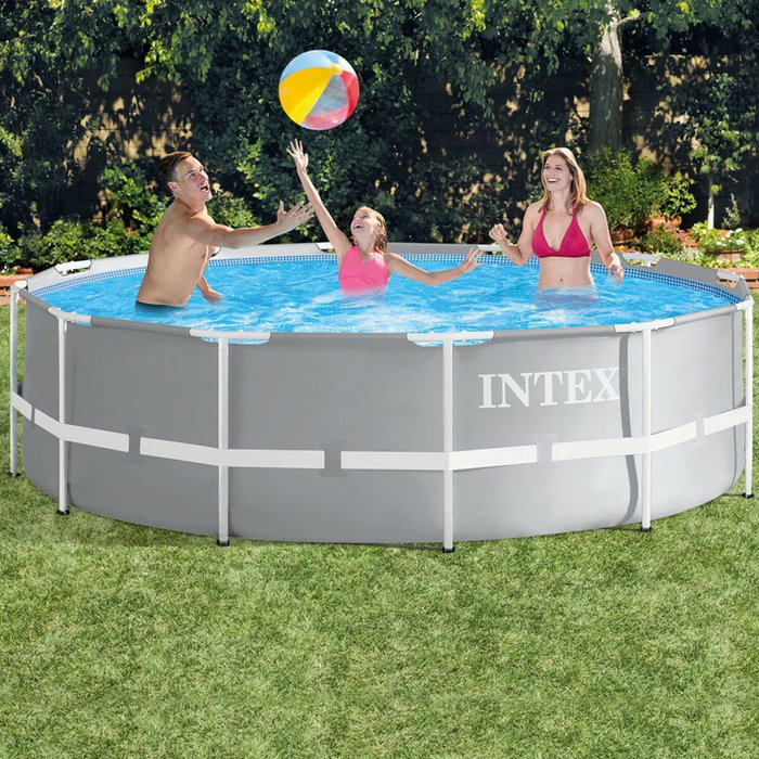 Intex Piscina Prism Frame Redonda 366 x 99 cm Gris Intex Piscina Prism Frame Redonda 366 x 99 cm Gris