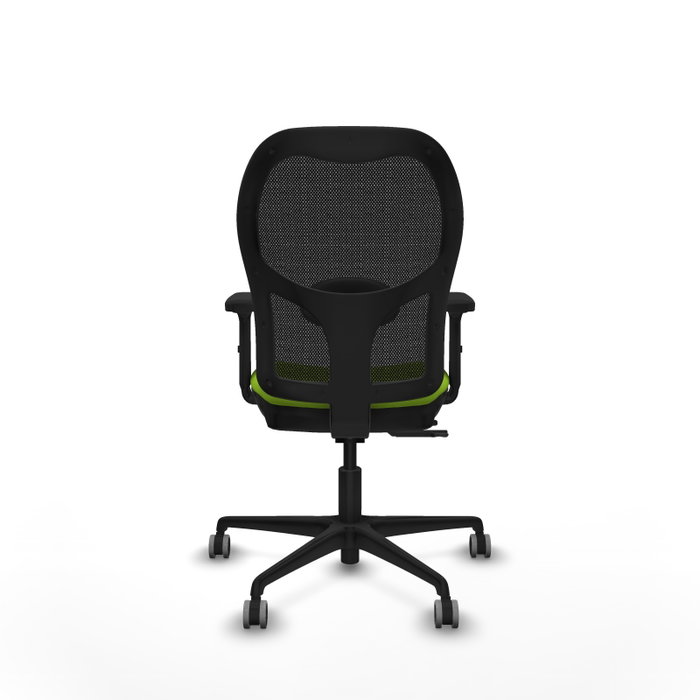 PIQUERAS Y CRESPO Silla de oficina Jorquera Pistacho/Negro con mecanismo Sincro/Traslack