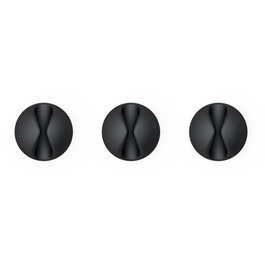 Bluelounge CableDrop Pack de 6, negro