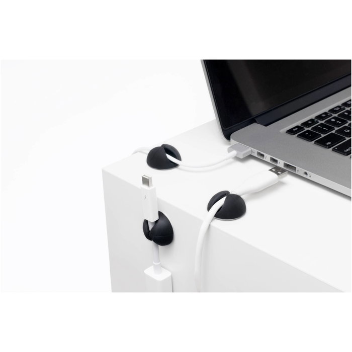 Bluelounge CableDrop Pack de 6, negro