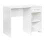 Hanah Home Cms-505-Bb-1 Mesa de Estudio Blanca con Cajón y Estantes, Fijación a Pared