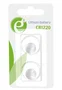 Gembird EG-BA-CR1220-01 Pila Botón CR1220 Litio 3V - Pack de 2 unidades - Batería de un solo uso - Blister