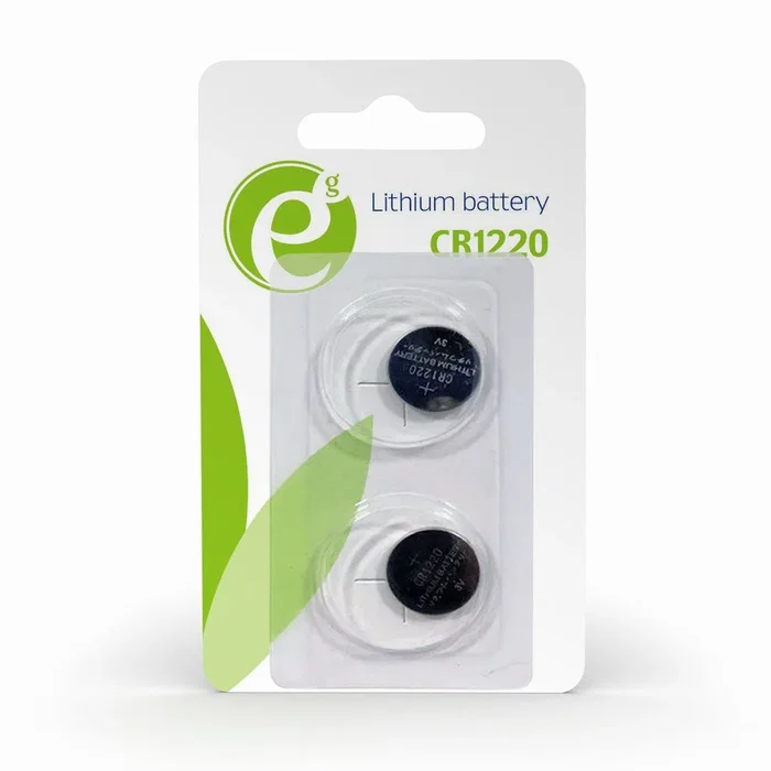 Energenie CR1220 Pilas de botón de litio, paquete de 2