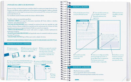 Finocam Libreta de Reuniones Docente A5 Azul con Tapas Personalizables