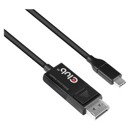 Club 3D Cable USB Tipo C a DisplayPort 1.4 8K60Hz 1.8m Negro