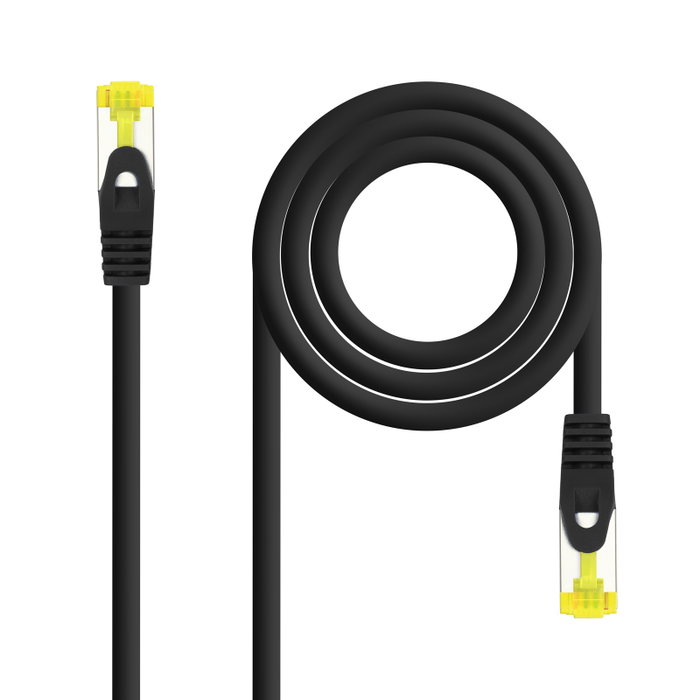 Nanocable Cable de red RJ45 Cat.6A SFTP AWG26 0,5m Negro Nanocable Cable de red RJ45 Cat.6A SFTP AWG26 0,5m Negro