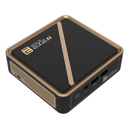 Sapphire EDGE AI 350 Barebone Mini PC, AMD Ryzen AI 7, 8 Cores, 16 Threads, 2 GHz, 5 GHz Turbo, 16 MB Cache, DDR5, PCIe, 2x HDMI 2.1, 3x USB 3.2, 2x USB-C, Ethernet, 120W