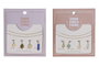 DKD Home Decor Collar de Piedra y Metal con 3 Charms Multicolor