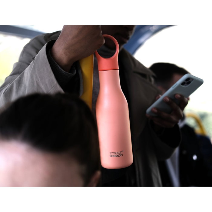 Joseph Joseph Loop Botella de Agua de 500 ml, Coral
