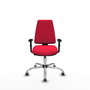 PIQUERAS Y CRESPO Silla de oficina Elche Roja con Brazos 1D