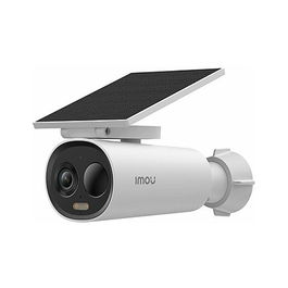 Imou Cámara de Seguridad Exterior Imou Cell 3C All-in-One IP Inalámbrica 3MP con Visión Nocturna y Sensor PIR, Batería Recargable, IP66, Blanco