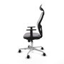 PIQUERAS Y CRESPO Silla de oficina Jorquera Gris y Blanco