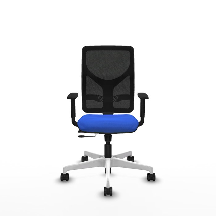 PIQUERAS Y CRESPO Silla de oficina Motilla con mecanismo Sincro/Traslack Azul y Negro