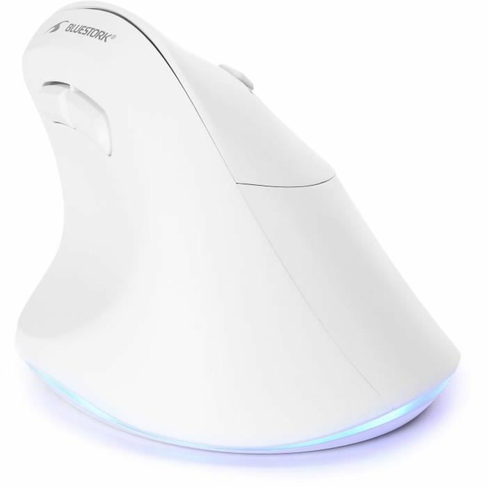 Bluestork ERGO Ratón Ergonómico Inalámbrico Luminoso Negro