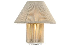 DKD Home Decor Lámpara Sobremesa Crudo 17 x 19 x 17 cm (4 Unidades)