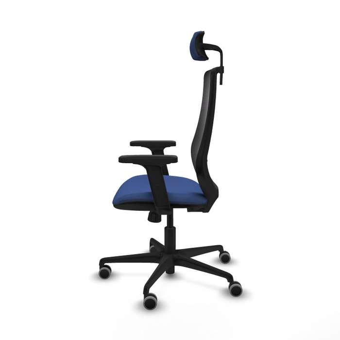 PIQUERAS Y CRESPO Silla de oficina Mardos con mecanismo Sincro, Azul marino y Negro