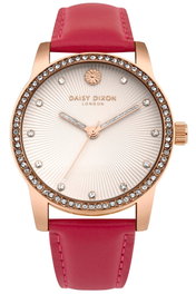Daisy Dixon Reloj DD089PRG con caja rosa y correa roja