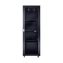 MicroConnect Armario Rack de 19 Pulgadas 32HU, Ancho 600x800 mm, Negro RAL 9004, con Puertas de Cristal y Metálica, Ruedas y Patas