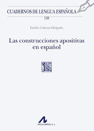 ARCO-LIBROS Construcciones apositivas en español, Emilio Cabezas Holgado