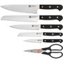 Zwilling Gourmet Set de bloque de cuchillos de 7 piezas, autoafilante, negrosku_id_placeholder_123