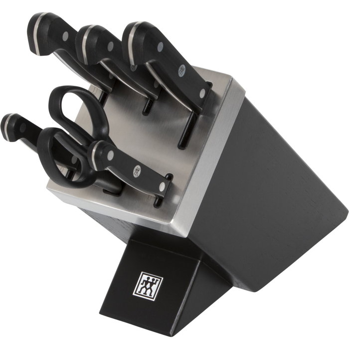 Zwilling Gourmet Set de bloque de cuchillos de 7 piezas, autoafilante, negrosku_id_placeholder_123 Zwilling Gourmet Set de bloque de cuchillos de 7 piezas, autoafilante, negrosku_id_placeholder_123