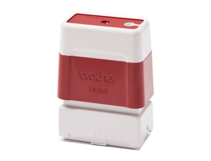 Brother Sello automático 14 mm x 38 mm rojo Brother Sello automático 14 mm x 38 mm rojo
