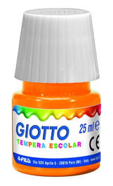 Tempera Giotto 25 Ml Naranja (Set de 6)