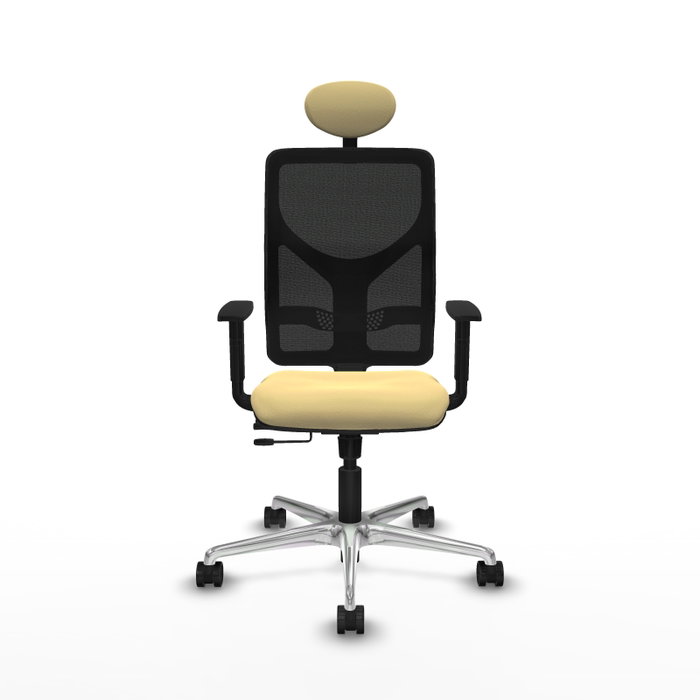 PIQUERAS Y CRESPO Silla de oficina Motilla con mecanismo Sincro/Traslack, Crema y Negro PIQUERAS Y CRESPO Silla de oficina Motilla con mecanismo Sincro/Traslack, Crema y Negro