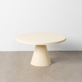 Mesita Crema Acero 71 X 71 X 38 cm