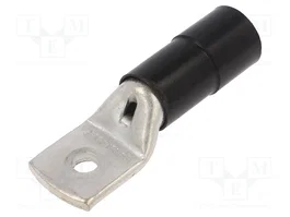 BM GROUP Terminal de anillo tubular aislado M8, 4/0AWG, negro